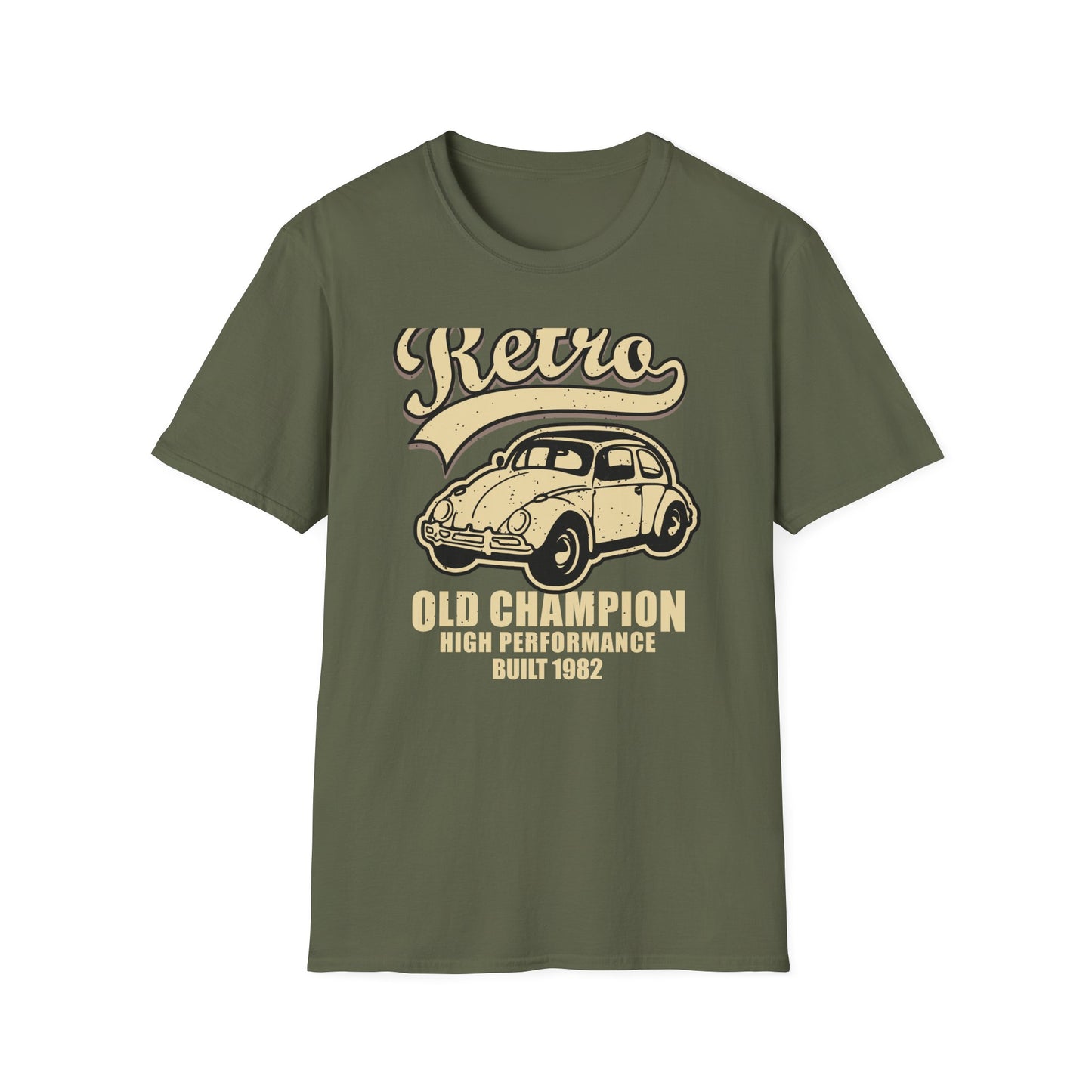 Legendary Retro Old Champion Built 1982 Car T-Shirt for Classic Auto Enthusiasts & Vintage Lovers - Exclusive Gift!