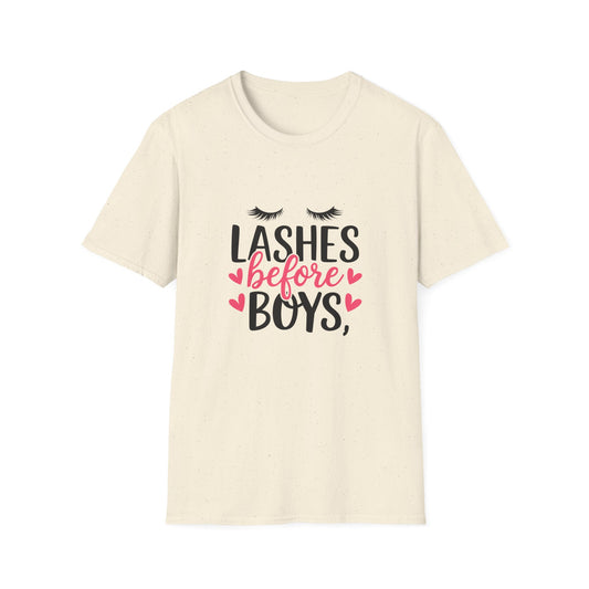 Charming 'Before' T-Shirt | Women's Getting Ready Tee with Eyelashes & Hearts | Perfect Bachelorette & Bridal Gift