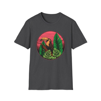 Vibrant Toucan Tropical T-Shirt: Exotic Jungle Bird Tee for Nature Lovers | Stunning Summer Vacation Apparel