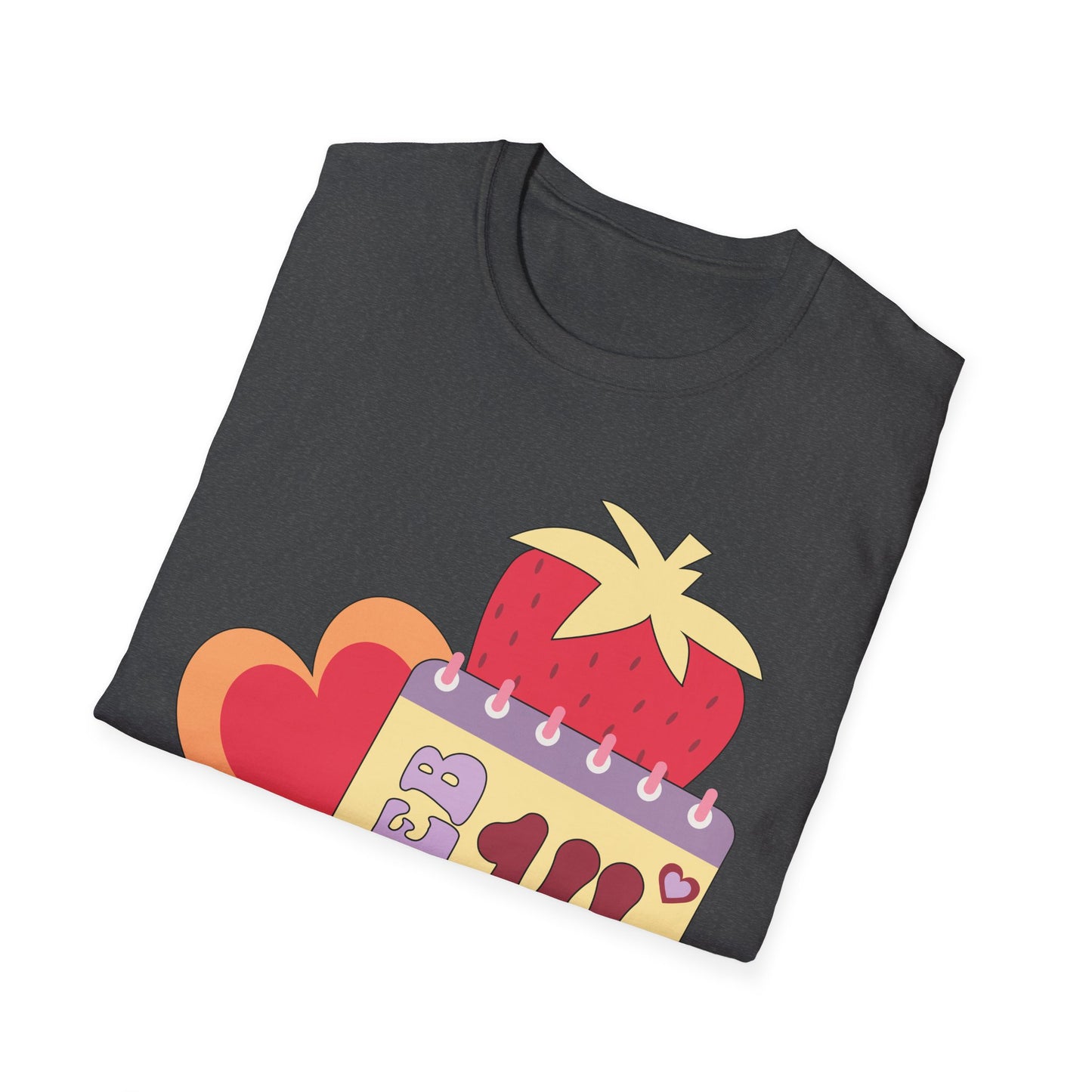 Sweet Valentine's Day T-Shirt: Adorable Feb 14th Strawberry Calendar Design - Perfect Love Gift Tee