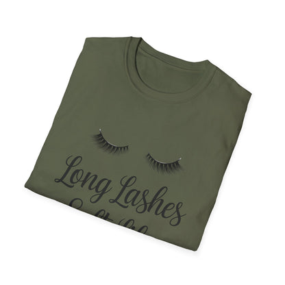 Long Lashes Soft Life T-Shirt - Chic False Eyelash Beauty Tee for Women | Effortless Glamour & Comfort Fashion
