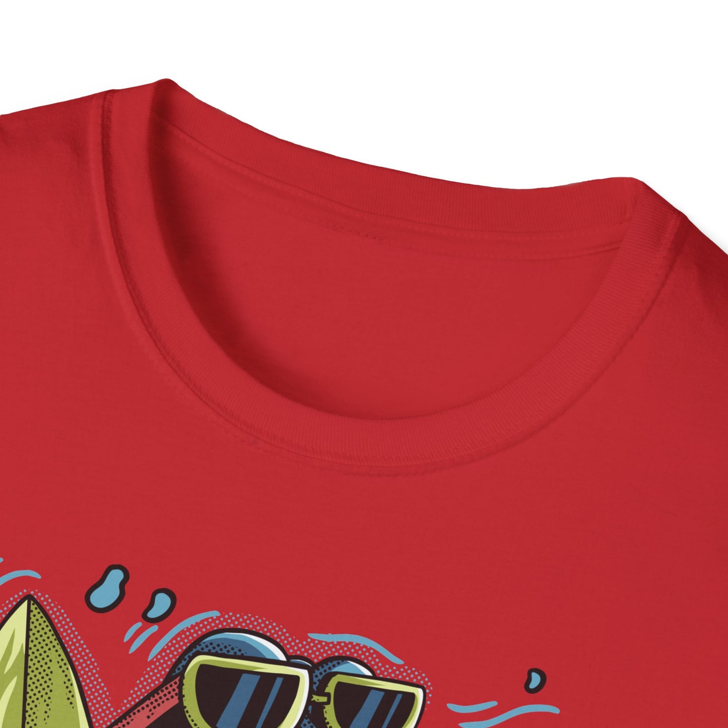 Chill Shark Summer Surfer T-Shirt | Funny Beach Vacation & Ocean Lover Tee | Awesome Ocean Vibes Gift for Men & Women