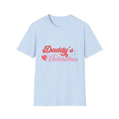 Sweet Daddy's Valentine T-Shirt | Adorable Retro Groovy Hearts & Stars Tee for Dads & Kids - Perfect Gift!