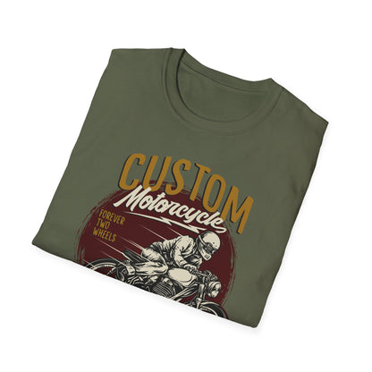 Epic Custom Motorcycle T-Shirt | Vintage Cafe Racer Biker Tee | Forever Two Wheels Rider Gift