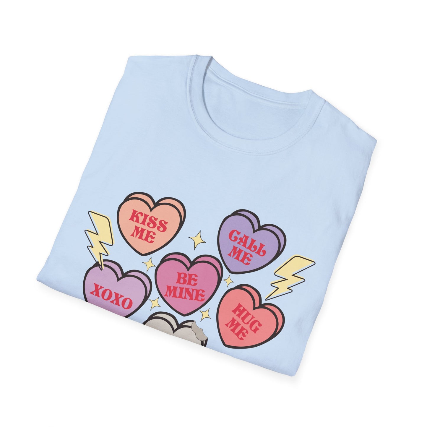 Cute & Sarcastic Retro Conversation Hearts T-Shirt | Funny Valentine's Day 'Nope' Candy Tee Gift