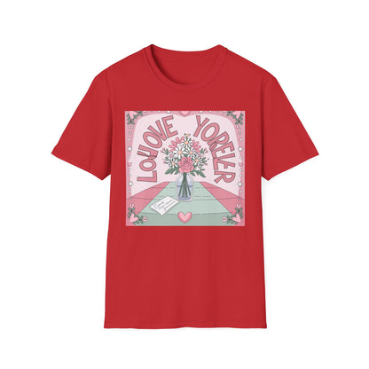 Charming "Love You Forever" Floral T-Shirt - Romantic Daisy & Rose Bouquet Tee for Sweet Hearts & Special Gifts