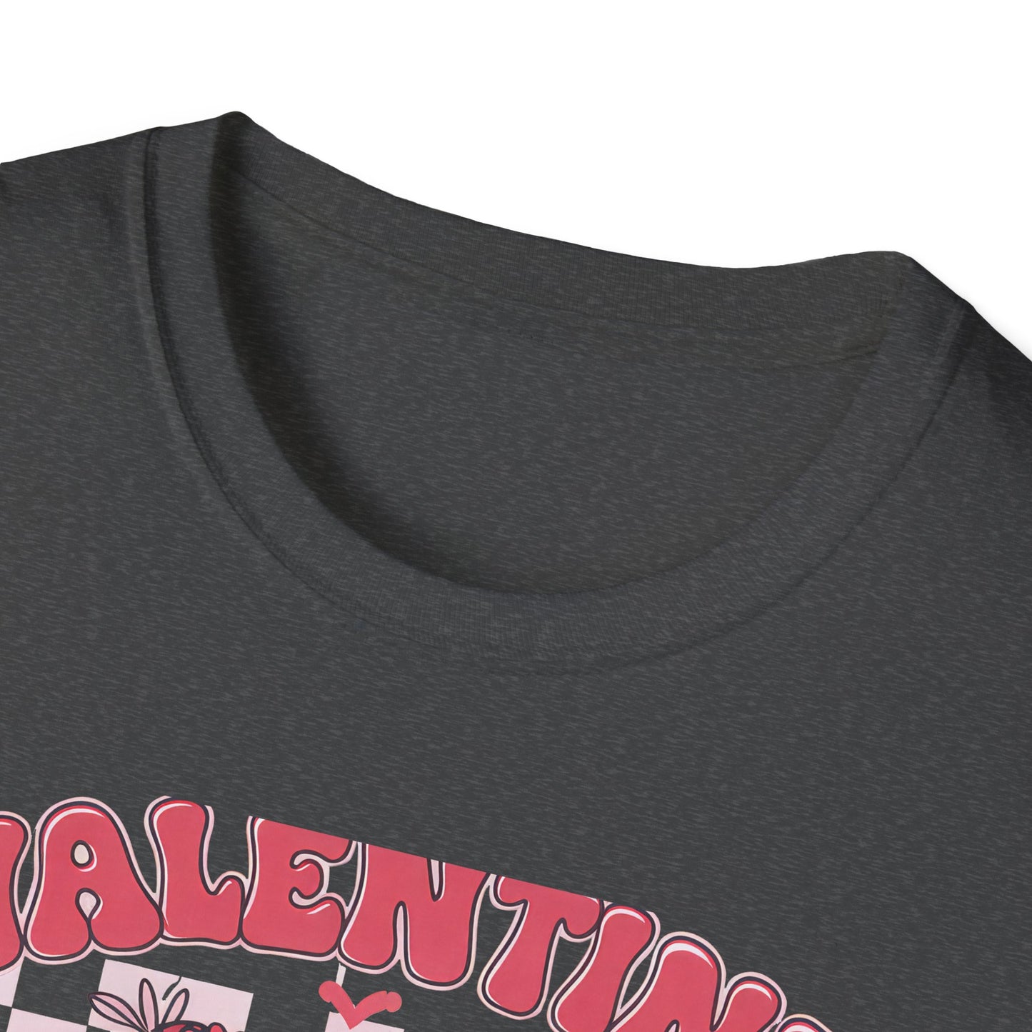 Groovy Valentine Vibes T-Shirt | Adorable Retro Heart Peace Sign Tee with Flower Crown for Valentine's Day