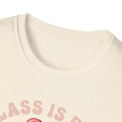 Adorable 'My Class is Full of Sweethearts' Teacher T-Shirt - Retro Valentine's Day Educator Gift - Cute Winking Heart Tee