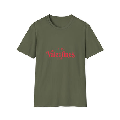 Charming Happy Valentines Day T-Shirt | Romantic Red Heart Love Tee | Perfect Gift for Her, Him & Couples