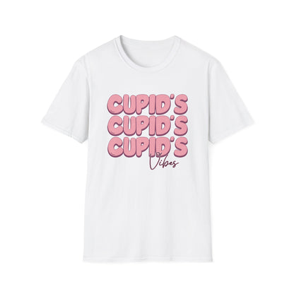 Groovy Cupid's Vibes T-Shirt | Sweet Retro Valentine's Day Love Tee | Adorable Distressed Graphic Gift