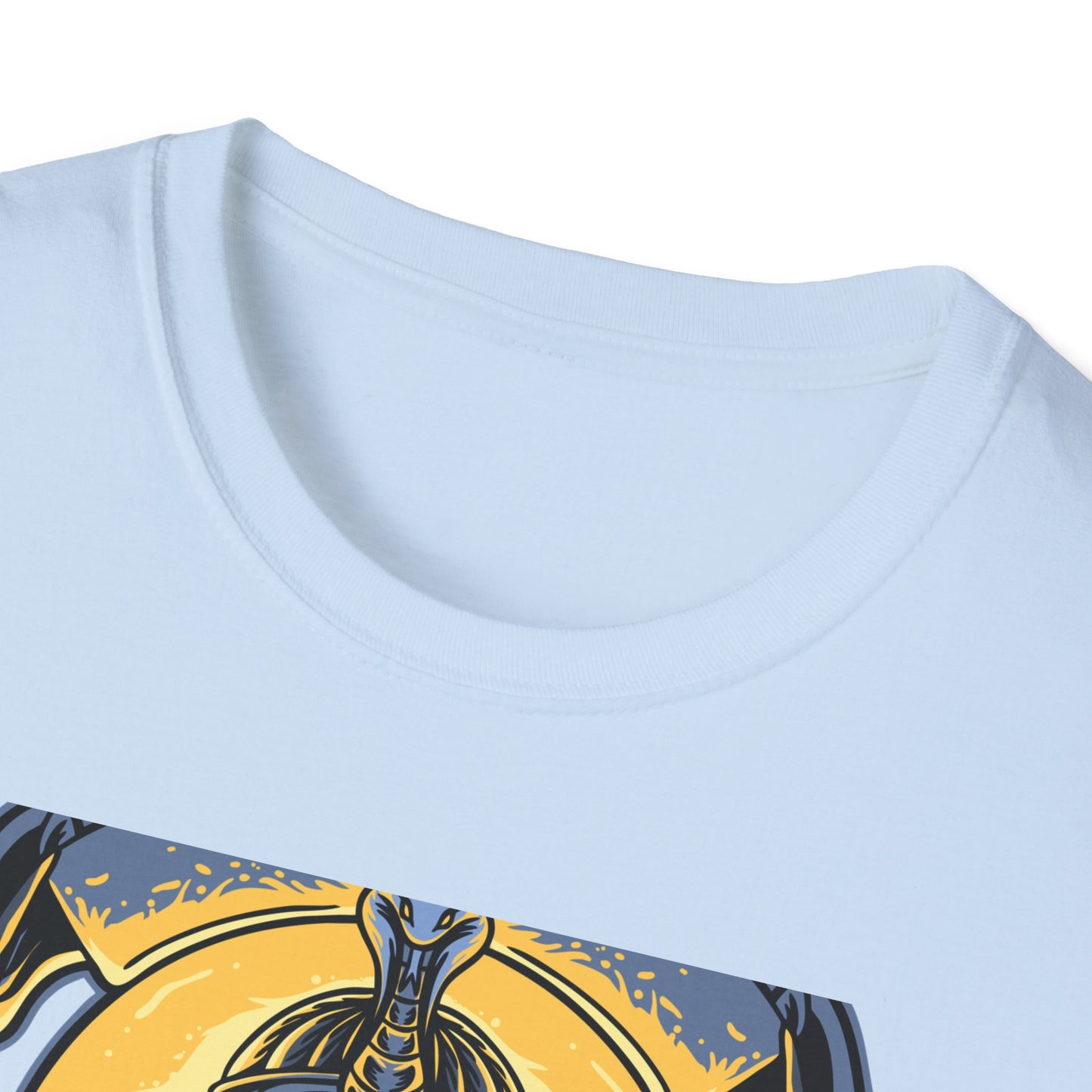 Stunning Egyptian Goddess T-Shirt | Mystic Cobra Queen Design Tee with Ancient Aura & Glowing Eyes for History Buffs
