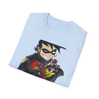 Dynamic Street Art Rebel T-Shirt | Urban Graffiti Artist Tee | Bold Comic Style Graphic Apparel