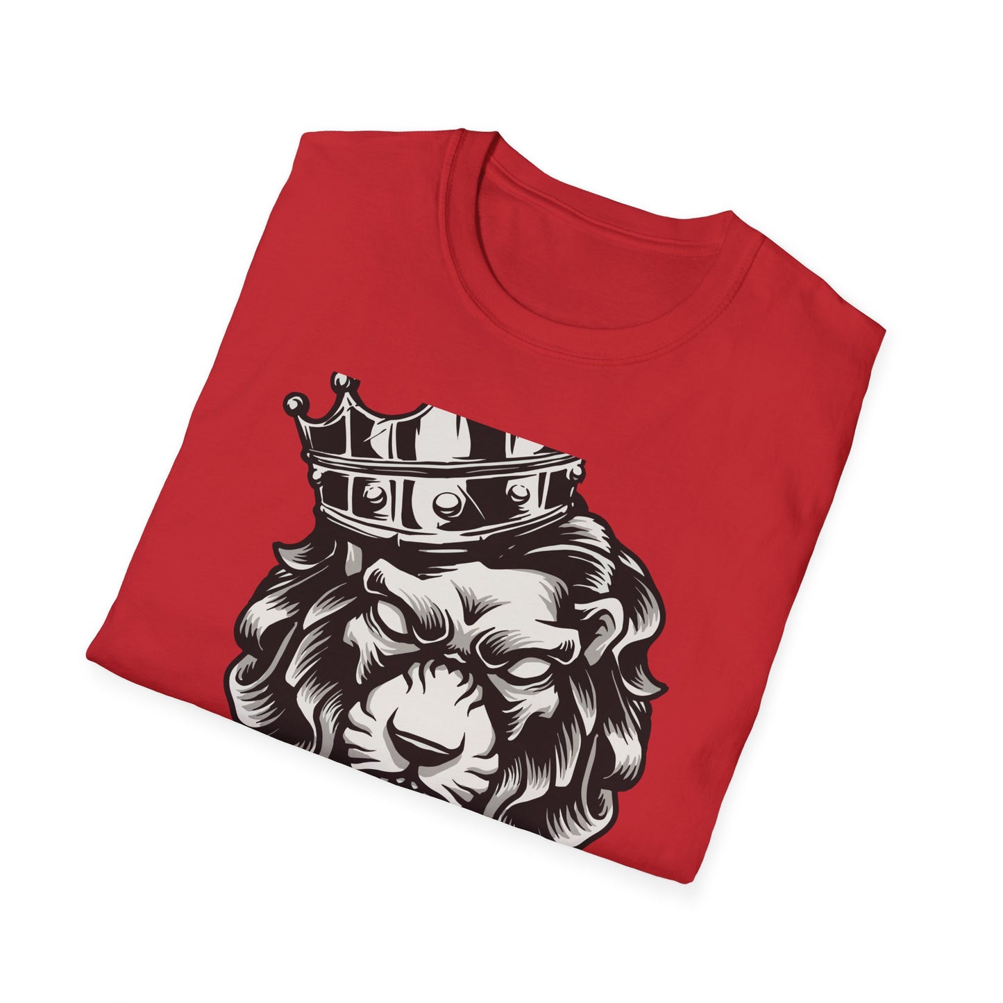 Majestic Lion King T-Shirt with Crown & Door Knocker - Fierce Regal Graphic Tee for Bold Style Seekers