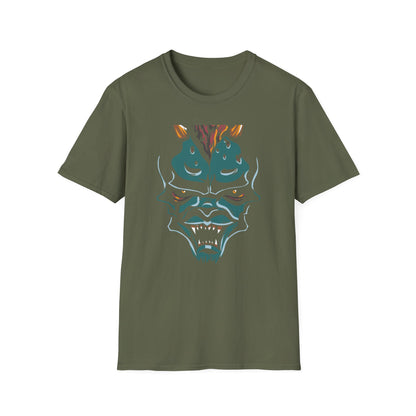 Unleashed Fiery Demon T-Shirt: Epic Monster Face Graphic Tee for Goth, Fantasy & Edgy Style Lovers | Bold & Unique