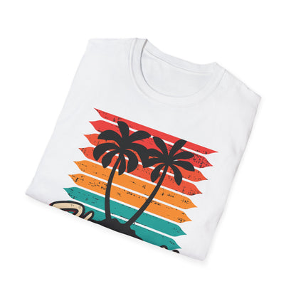 Awesome Vintage Hawaii Surf Session 1987 T-Shirt | Retro Palm Tree Beach Sunset Tee for 80s Style