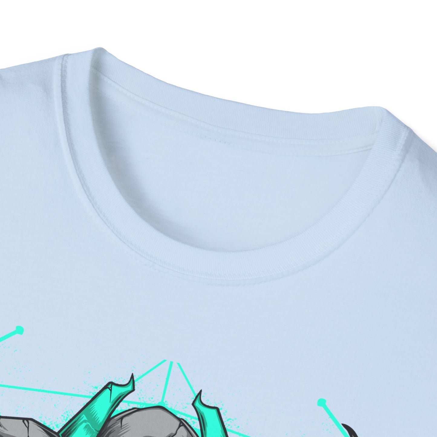 Epic Cybernetic Bull T-Shirt | Striking Sci-Fi Mech Ox Tee | Futuristic Geometric Animal Design | Bold Statement for Gamers & Tech Fans