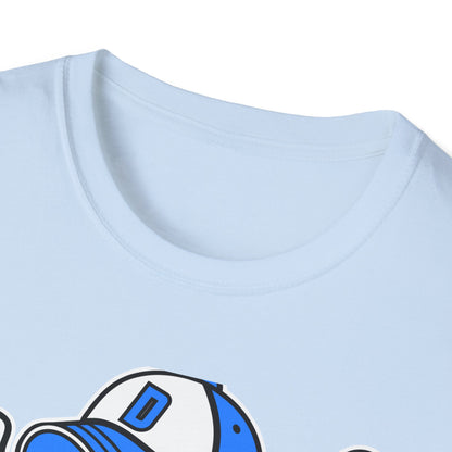 Epic Donut Baseball Player T-Shirt | Fun Sprinkle Drip Tee | Cool Cartoon Mascot Streetwear | Unique Foodie & Sports Fan Graphic Tee