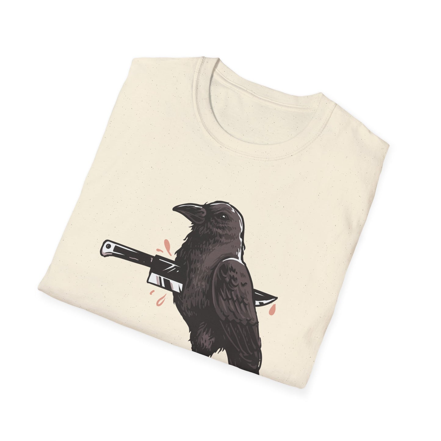 Striking Impaled Raven T-Shirt - Bold Dark Art Gothic Tee for Edgy Style & Alternative Fashion
