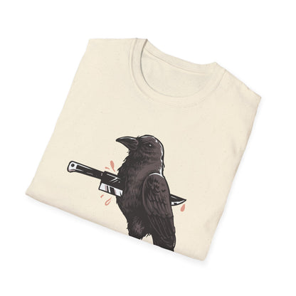 Striking Impaled Raven T-Shirt - Bold Dark Art Gothic Tee for Edgy Style & Alternative Fashion