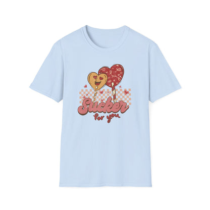 Sweet Sucker for You Retro Lollipop T-Shirt | Adorable Valentine's Day Love Tee Gift
