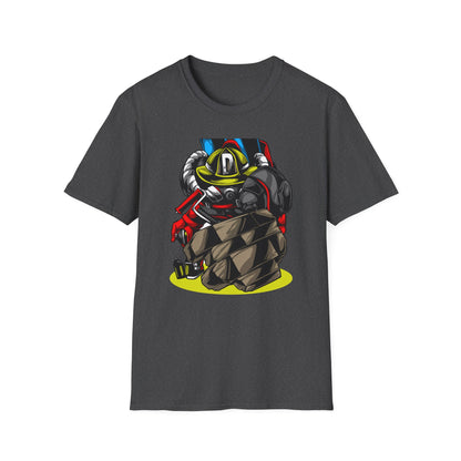 Epic Firefighter Hero T-Shirt | Fearless Urban Art Tee for First Responders & Protectors