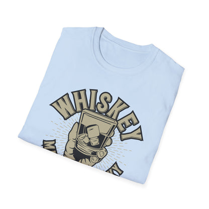 Bold 'Whiskey Makes Me Frisky' T-Shirt - Funny Drinking Tee for Whiskey Lovers | Perfect Bar & Party Humor Gift