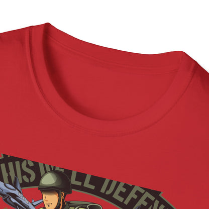 Epic American Soldier "This We'll Defend" T-Shirt | Vintage 1965 Military Veteran Patriot USA Tee