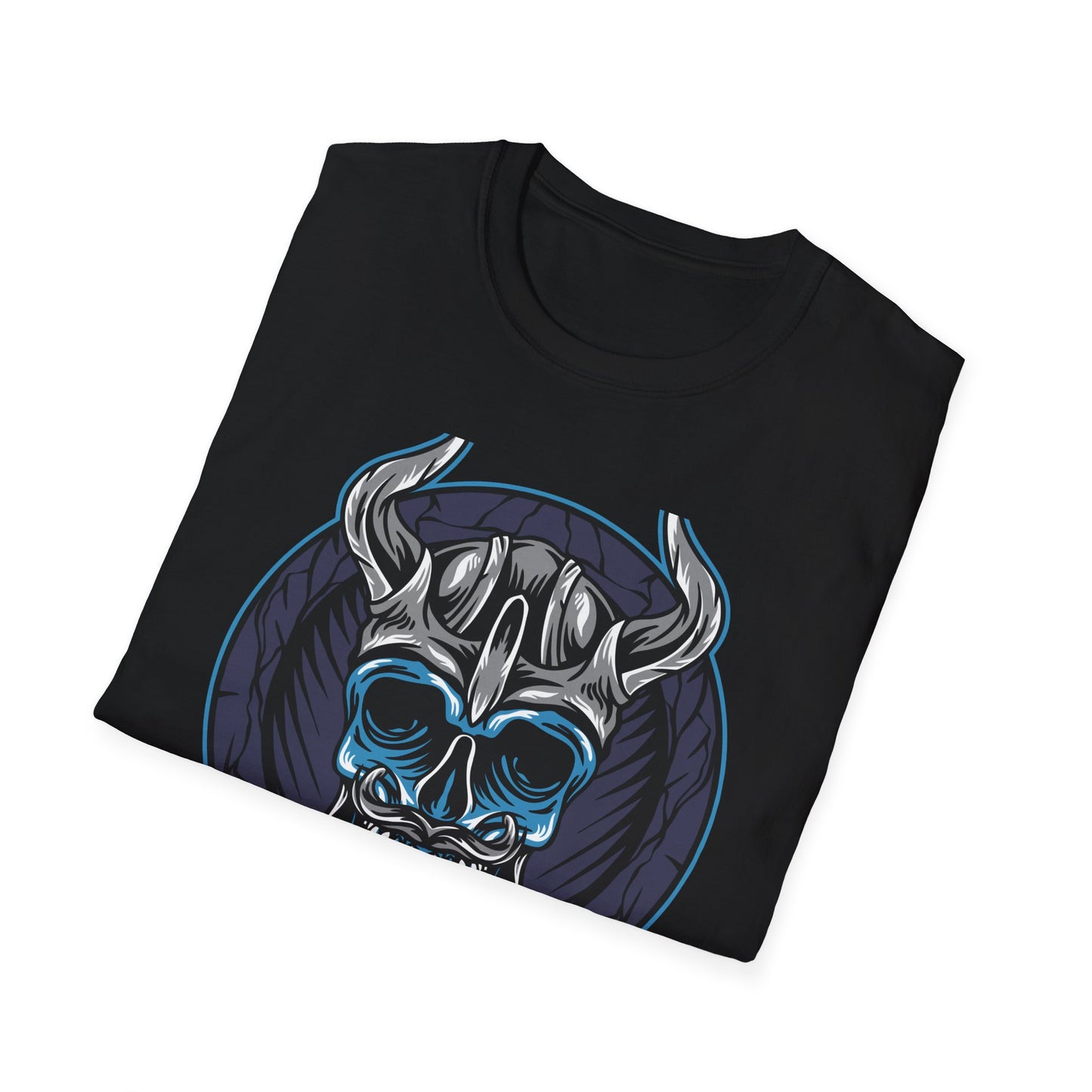 Epic Viking Skull T-Shirt | Fierce Horned Warrior Design Tee for Men | Bold Norse Mythology Apparel