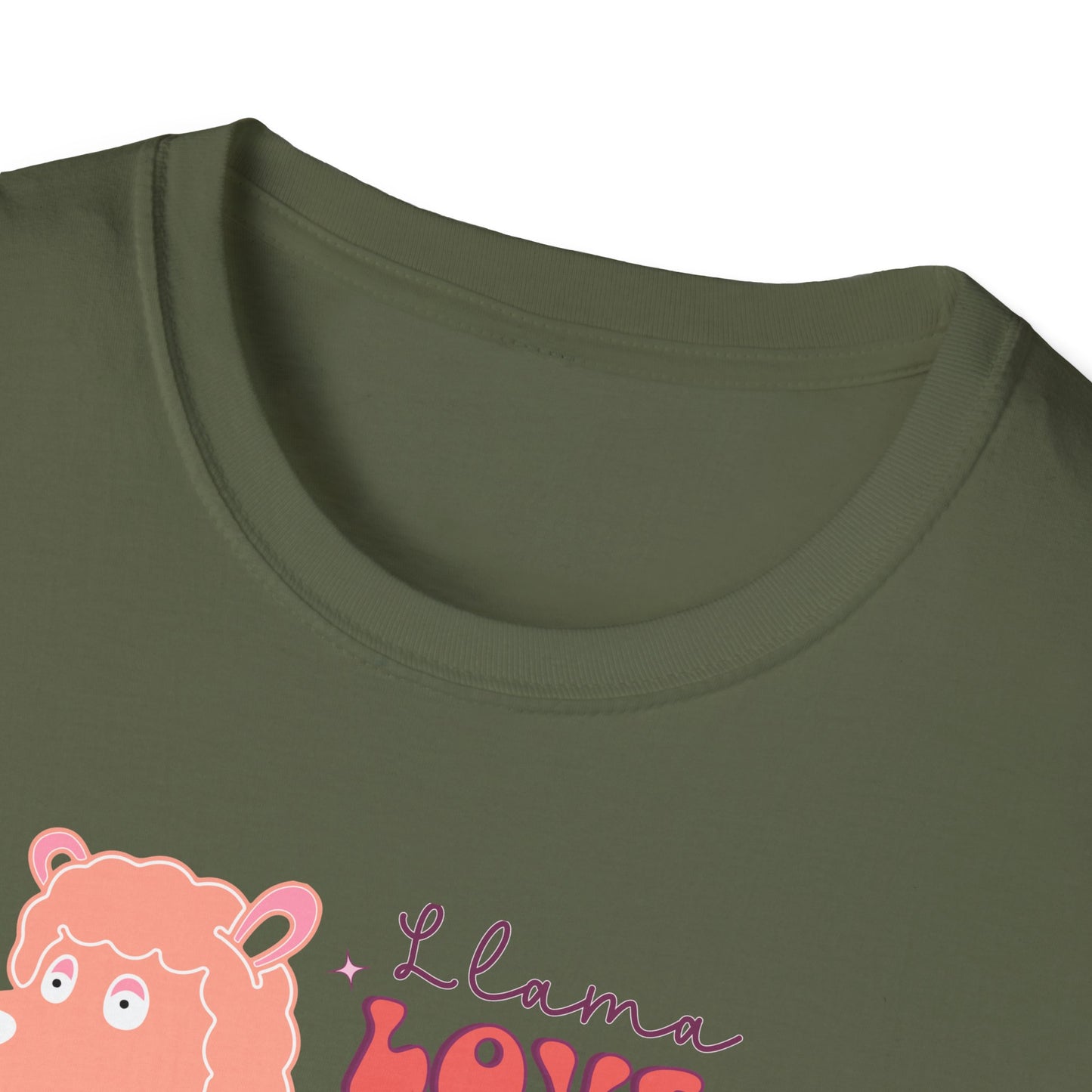 Sweet Llama Love You T-Shirt - Adorable Pink Llama Tee with Hearts & Stars - Perfect Valentine's Day Gift
