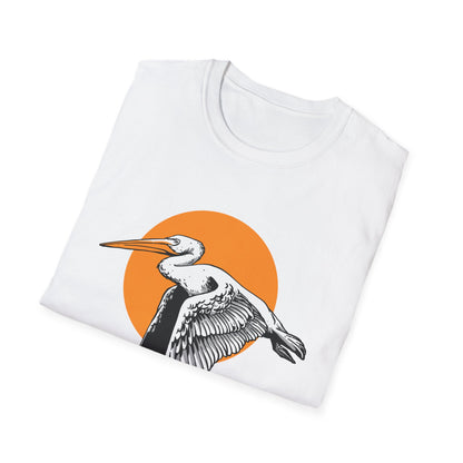 Majestic Flying Pelican T-Shirt - Bold Coastal Bird Art Tee for Nature Lovers | Unique & Eye-Catching Gift