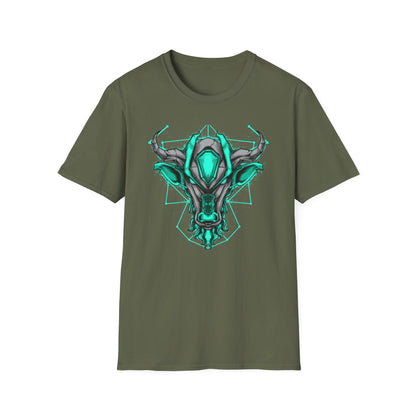 Epic Cybernetic Bull T-Shirt | Striking Sci-Fi Mech Ox Tee | Futuristic Geometric Animal Design | Bold Statement for Gamers & Tech Fans