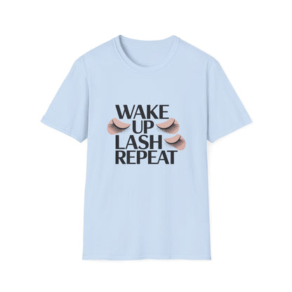 Wake Up & Lash T-Shirt | Chic Eyelashes Design for Beauty Lovers, Lash Techs & Makeup Artists | Glamorous Eye Tee