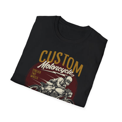 Epic Custom Motorcycle T-Shirt | Vintage Cafe Racer Biker Tee | Forever Two Wheels Rider Gift