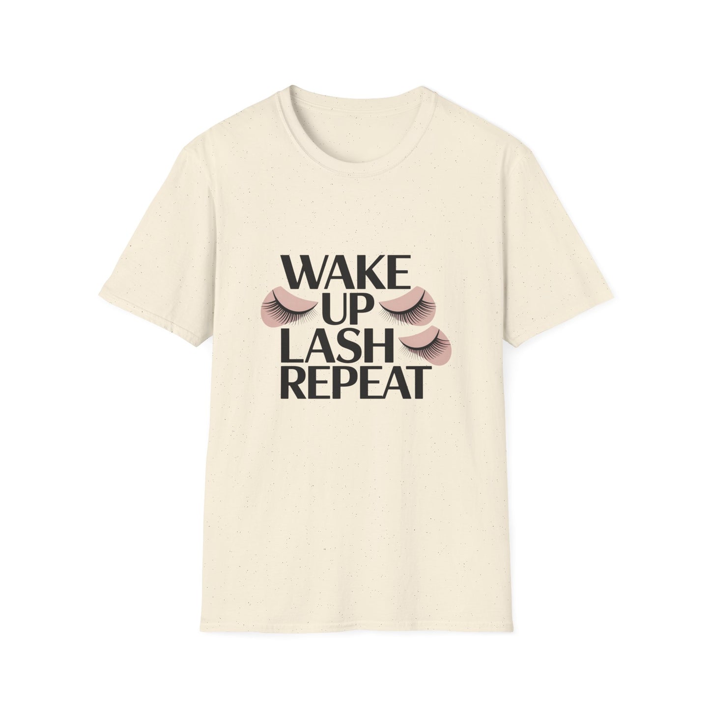 Wake Up & Lash T-Shirt | Chic Eyelashes Design for Beauty Lovers, Lash Techs & Makeup Artists | Glamorous Eye Tee