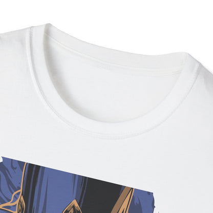 Enchanting Magician T-Shirt | Anime Style Illusionist Tee with Top Hat & Playing Cards | Unique Fantasy Graphic Apparel