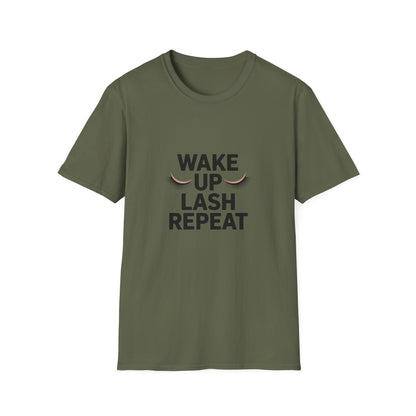 Wake Me Up For Beauty T-Shirt | Dreamy Lashes Graphic Tee | Chic Self-Care Fashion for Her