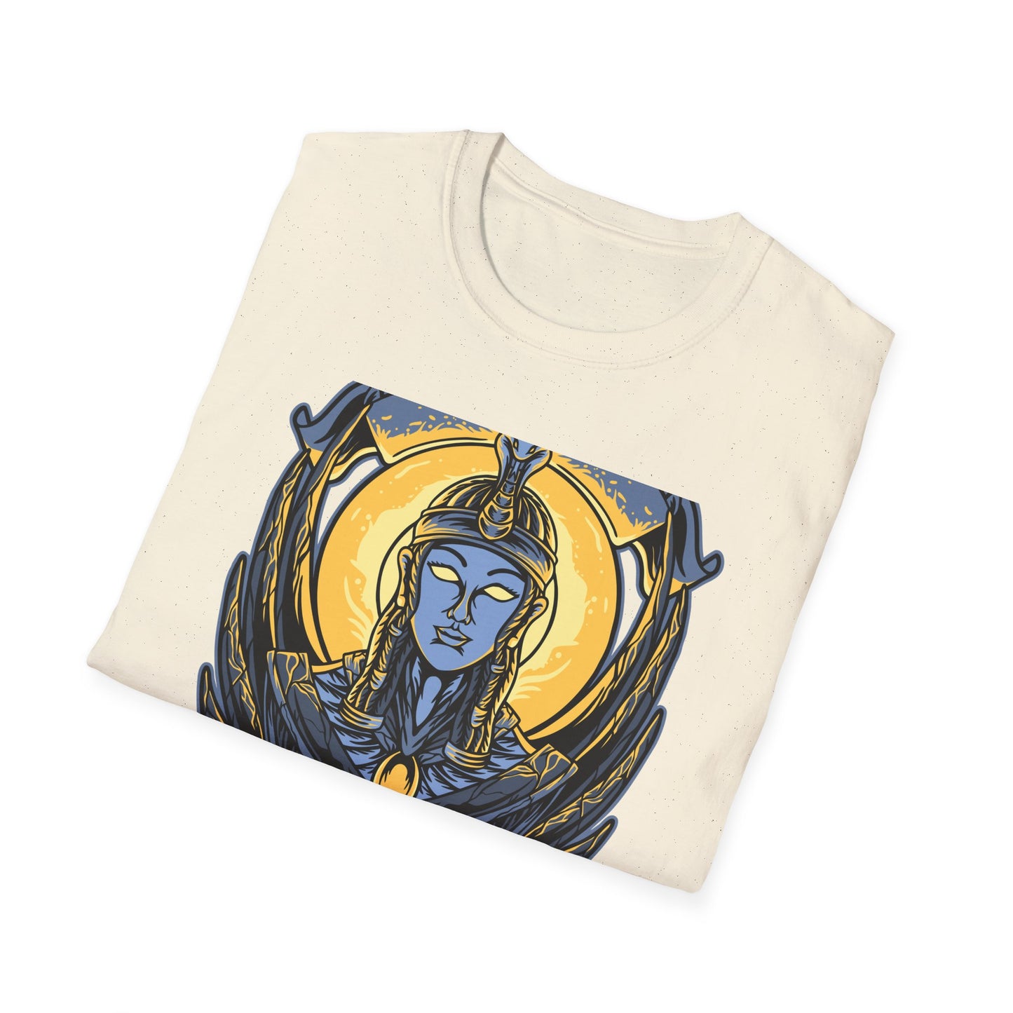 Stunning Egyptian Goddess T-Shirt | Mystic Cobra Queen Design Tee with Ancient Aura & Glowing Eyes for History Buffs