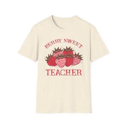 Berry Sweet Teacher T-Shirt - Adorable Strawberry Gift for Educators - Cute & Charming Appreciation Tee
