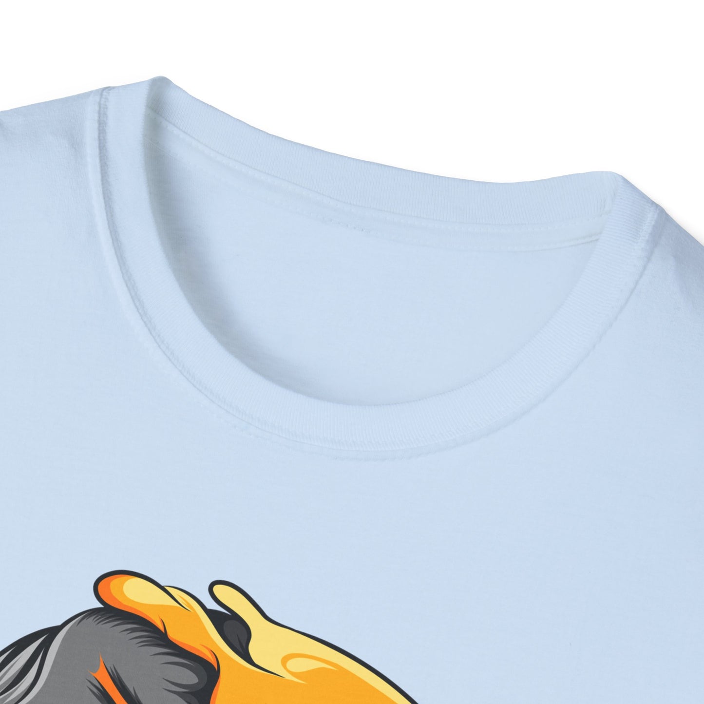Bold Melting Emoji Skull T-Shirt | Unique Split Face Graphic Tee | Edgy Dual Personality Statement Top