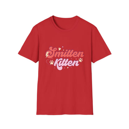 Adorable Smitten Kitten T-Shirt | Groovy Retro Cat Lover Tee | Perfect Pet Mom Gift | Cute & Chic