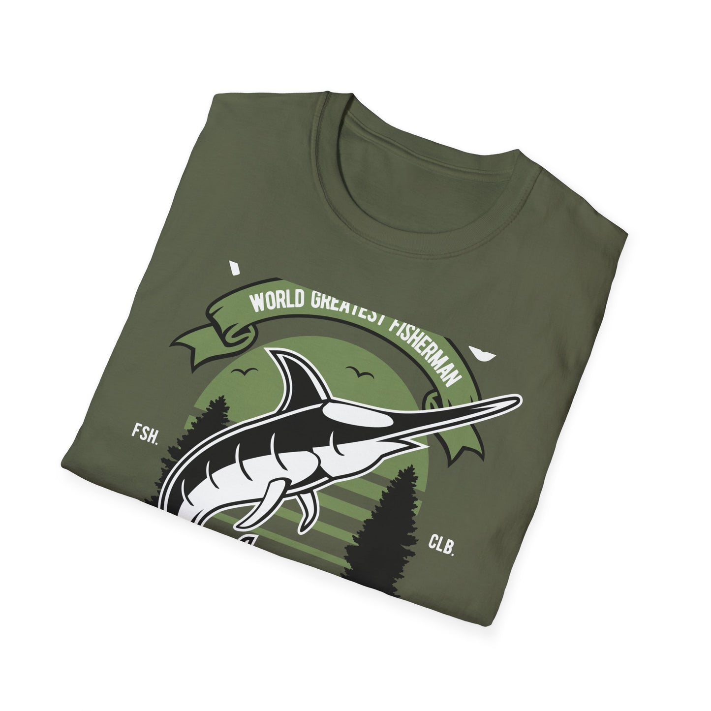 Epic World's Greatest Fisherman Marlin T-Shirt - 'Fishing Is My Cardio' Angler Tee Gift for Dad & Deep Sea Enthusiasts