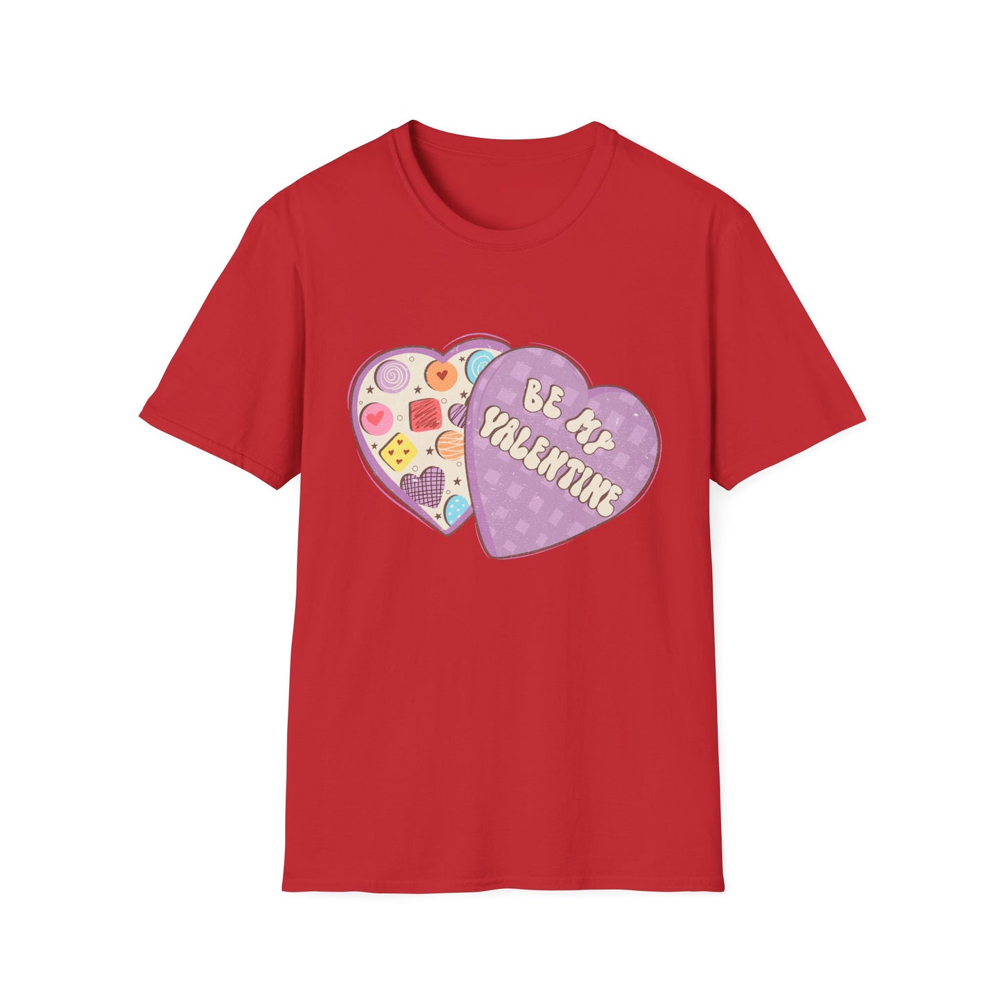 Sweet Retro Vintage 'Be My Valentine' Candy Heart Box T-Shirt | Adorable Valentine's Day Gift Tee