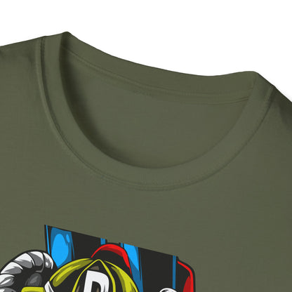 Epic Firefighter Hero T-Shirt | Fearless Urban Art Tee for First Responders & Protectors