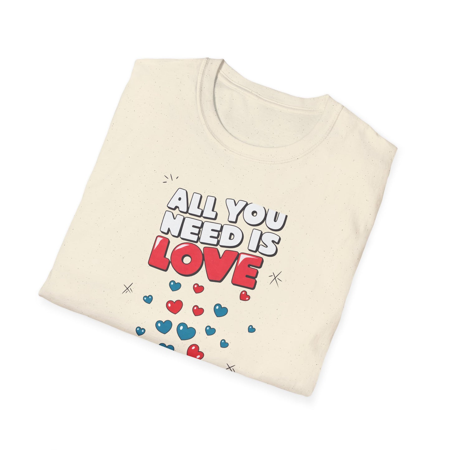 Cute All You Need Is Love T-Shirt | Sweet Heart Gift Box Tee | Romantic Valentine's Day Outfit | Adorable Love Statement Top