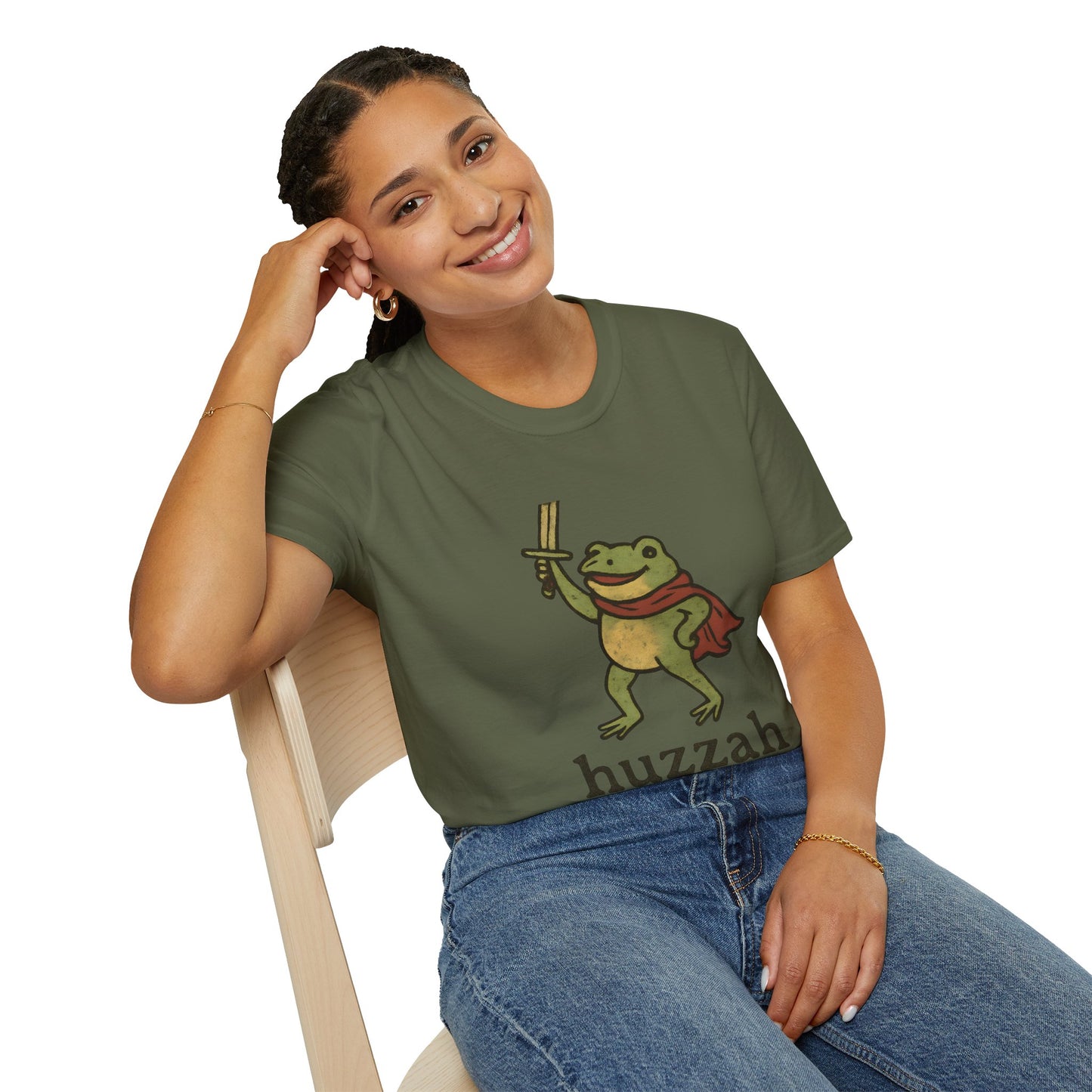 Brave Frog Swordsman Tee