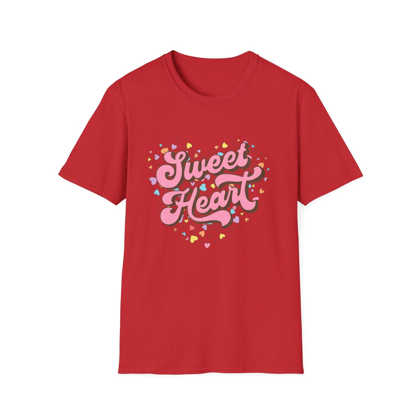 Sweet Heart Candy Hearts T-Shirt - Adorable Retro Valentine's Day Tee for Women & Girls | Unique Love Gift
