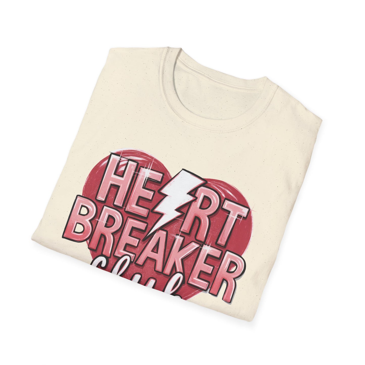 Heartbreaker Club Lightning Bolt T-Shirt | Sassy Women's Edgy Tee | Anti-Valentine's Trendy Top