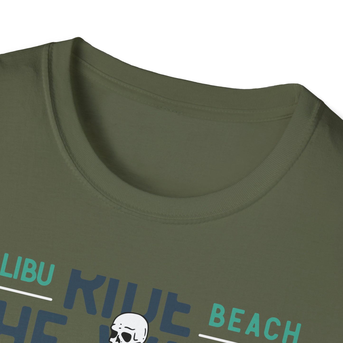 Epic Malibu Skeleton Surfer T-Shirt - Ride The Waves California Beach Retro Tee | Unique Vintage Style Surf Graphic