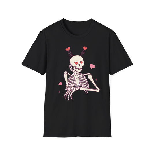 Spooky-Cute "Til We Are Ghosts" T-Shirt | Enduring Love Skeleton Tee | Romantic Anniversary Couple Gift