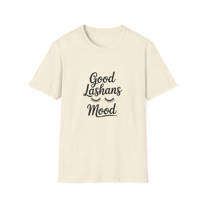 Good Lashes Mood T-Shirt | Chic Eyelash Lover Tee | Perfect Lash Tech Gift | Trendy Beauty Enthusiast & Makeup Artist Top